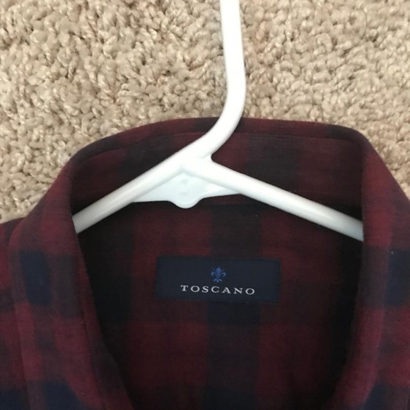 Toscano- Plaid Print Regular Fit Shirt - Picture 2 of 3